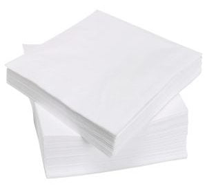 montón de servilletas de Papel blancas